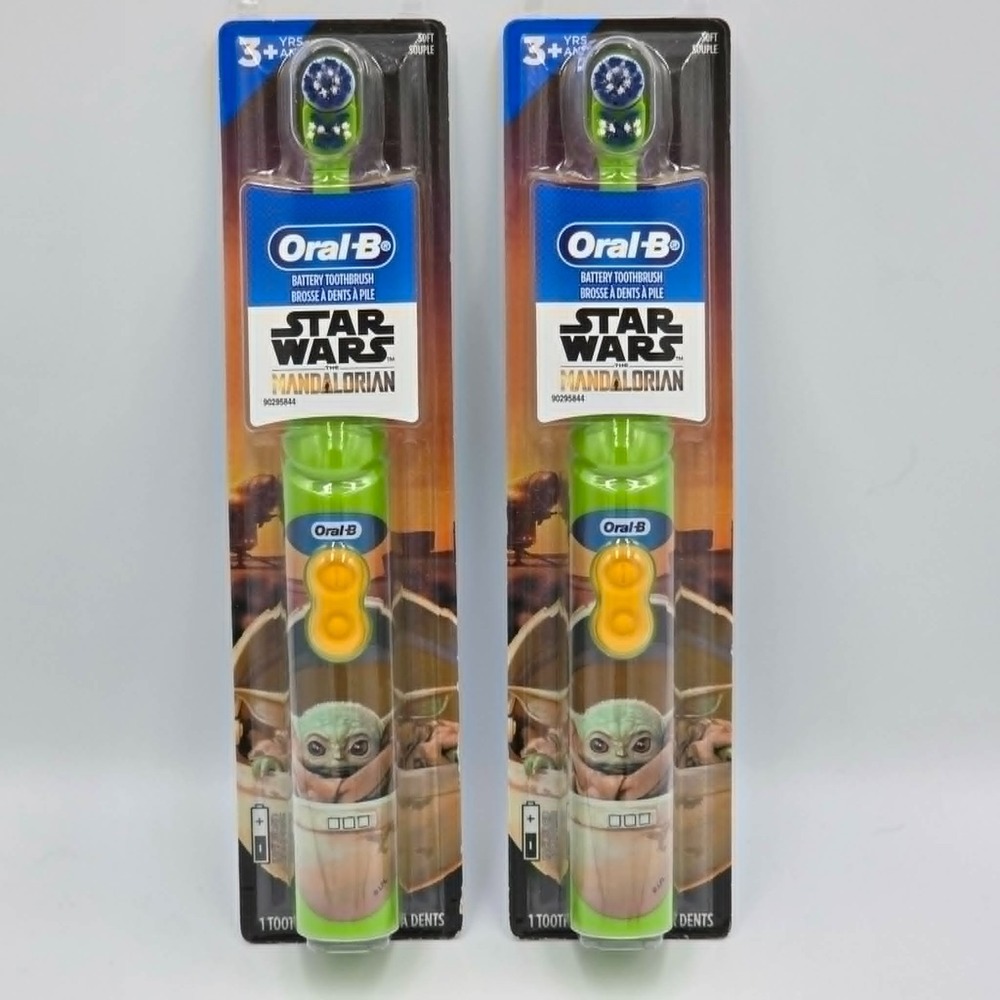 Oral-B Kids Electric Toothbrush The Mandalorian Baby Yoda Star Wars Grogu (2 Pk)
